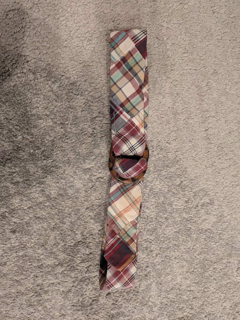 J. Crew women's Plaid Cotton Belt - Multicolor